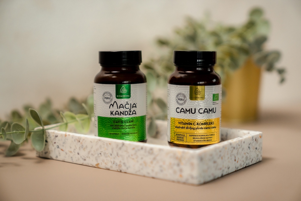 mačja kandža camu camu paket za vitalnost