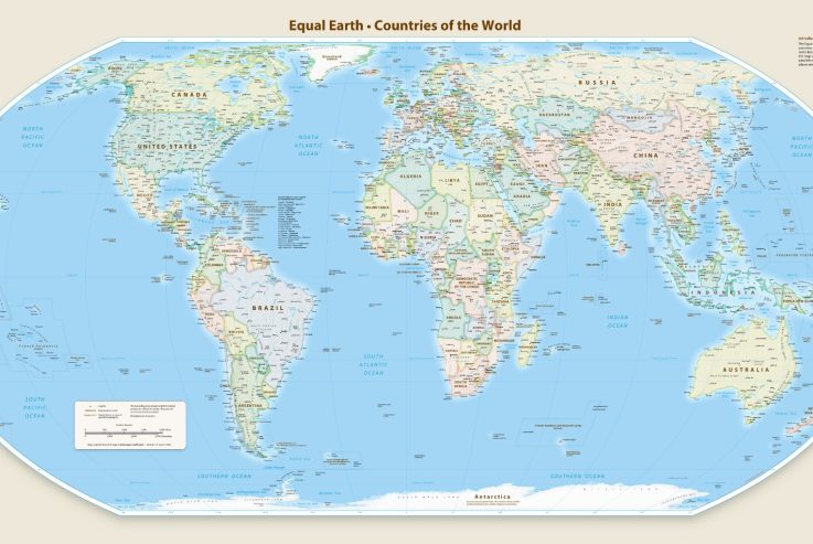 Equal Earth projekcija karte svijeta